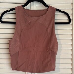 Cropped rose tank